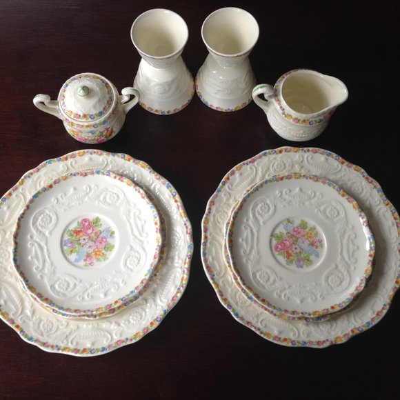 Vintage 1950s Adam Antique by Steubenville, Pattern: “Rare Rose” STB5 by Steuben - Picture 11 of 16